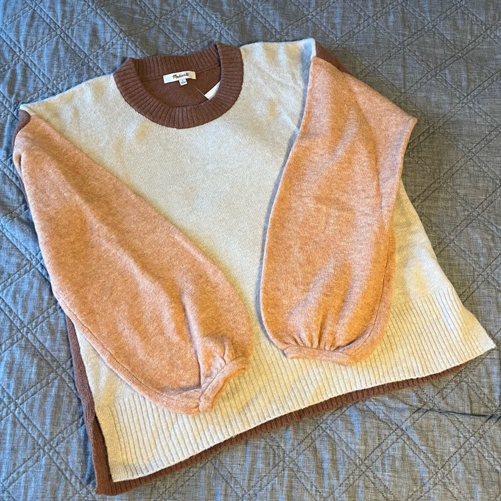 Madewell cozy sweater, womens size S, never worn